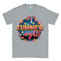 Heather Grey summer nights Classic Tee - texasbilliewilder