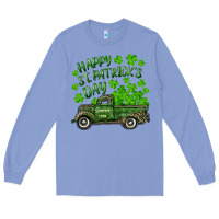 Colony Blue Happy st. patrick's day shamrock farm truck Long Sleeve Tee - RanaPortraitStore