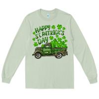 Matcha Happy st. patrick's day shamrock farm truck Long Sleeve Tee - RanaPortraitStore