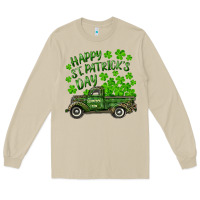 Mushroom Happy st. patrick's day shamrock farm truck Long Sleeve Tee - RanaPortraitStore