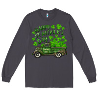Smoke Happy st. patrick's day shamrock farm truck Long Sleeve Tee - RanaPortraitStore