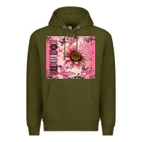 Army Green breast cancer survivor Premium Hoodie - MaliasSmallBusiness