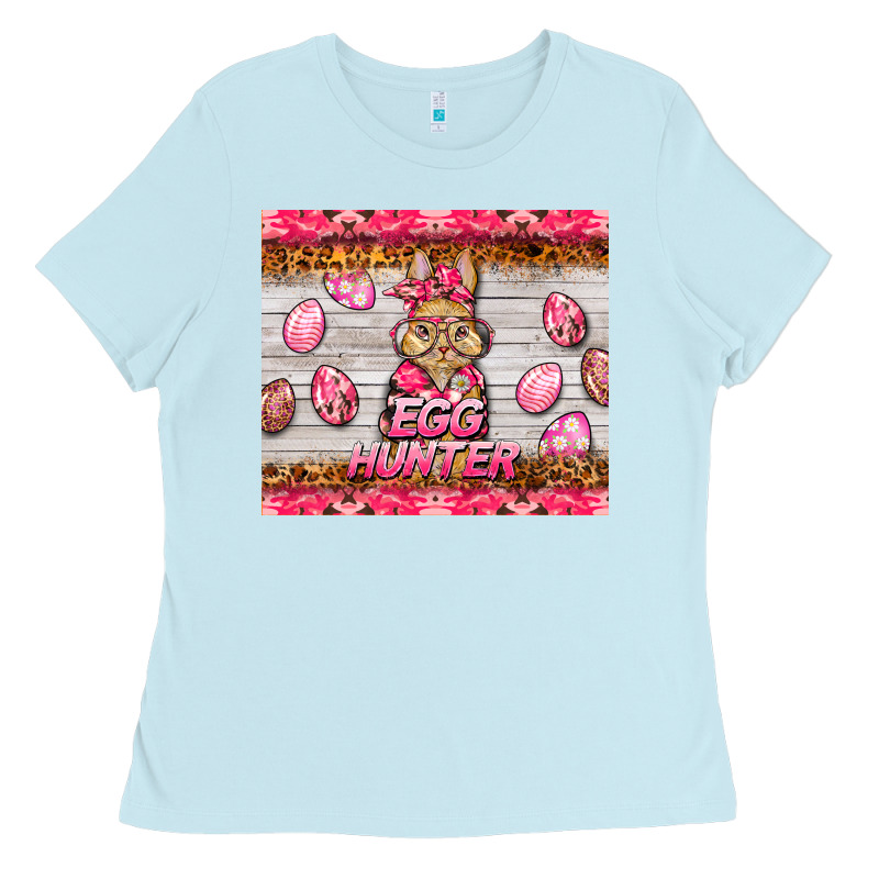 Easter Pink Camouflage Egg Hunter  Bunny Ladies Tee by BarkalooDesign | Teevron