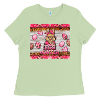 Matcha easter pink camouflage egg hunter  bunny Ladies Tee - BarkalooDesign