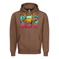 Chestnut bus driver Zipper Hoodie - Zillion Design Studio