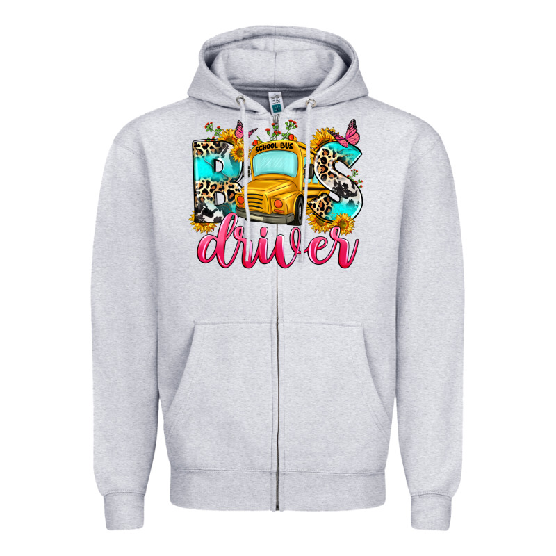 Bus Driver Zipper Hoodie by Zillion Design Studio | Teevron