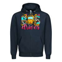Navy bus driver Zipper Hoodie - Zillion Design Studio