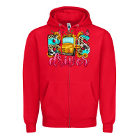 Red bus driver Zipper Hoodie - Zillion Design Studio