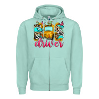 Seafoam bus driver Zipper Hoodie - Zillion Design Studio