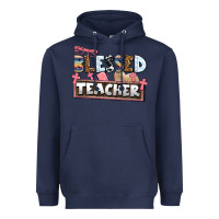 Navy blessed teacher Heavyweight Hoodie - AdoDesignShop