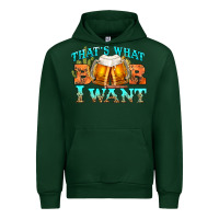 Forest Green western beer thats what i want Urban Hoodie - NancyCooperArtShop