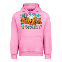 Fuchsia Pink western beer thats what i want Urban Hoodie - NancyCooperArtShop