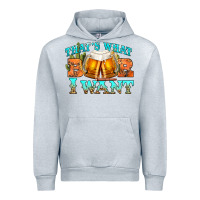 Heather Grey western beer thats what i want Urban Hoodie - NancyCooperArtShop