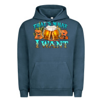 Pigment Midnight Navy western beer thats what i want Urban Hoodie - NancyCooperArtShop