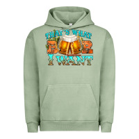 Pigment Oil Green western beer thats what i want Urban Hoodie - NancyCooperArtShop