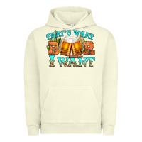 Pigment Pistachio western beer thats what i want Urban Hoodie - NancyCooperArtShop