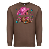 Chestnut pink cowgirl hat and roses Premium Sweatshirt - AdoDesignShop