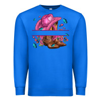 True Royal pink cowgirl hat and roses Premium Sweatshirt - AdoDesignShop