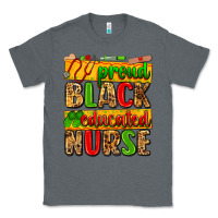 Charcoal Heather proud black educated nurse Classic Tee - Zillion Design Studio