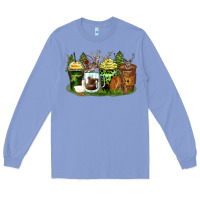 Colony Blue hunter coffee cups Long Sleeve Tee - Zillion Design Studio