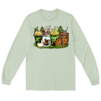 Matcha hunter coffee cups Long Sleeve Tee - Zillion Design Studio