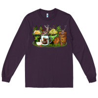 Plum hunter coffee cups Long Sleeve Tee - Zillion Design Studio