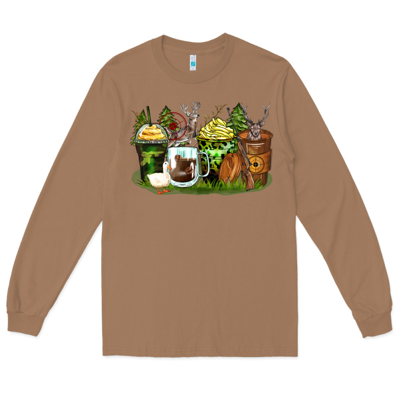Hunter Coffee Cups Long Sleeve Tee by Zillion Design Studio | Teevron
