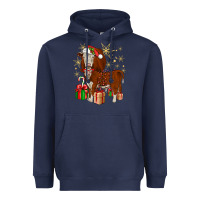 Navy christmas hereford Heavyweight Hoodie - JahusDesignShop