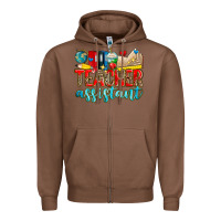 Chestnut teacher assistant Zipper Hoodie - Zillion Design Studio