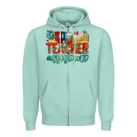 Seafoam teacher assistant Zipper Hoodie - Zillion Design Studio