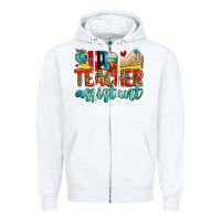 White teacher assistant Zipper Hoodie - Zillion Design Studio