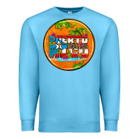 Ocean Blue puerto rico coasters Premium Sweatshirt - AdoDesignShop