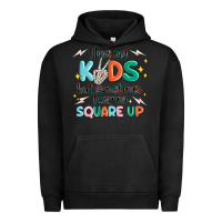 Pigment Black i love my kids but sometimes i wanna square up Urban Hoodie - MaliasSmallBusiness