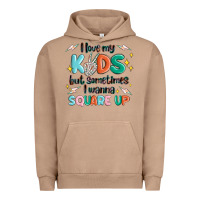 Pigment Burro i love my kids but sometimes i wanna square up Urban Hoodie - MaliasSmallBusiness