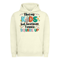 Pigment Pistachio i love my kids but sometimes i wanna square up Urban Hoodie - MaliasSmallBusiness