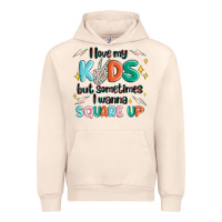 Sandshell i love my kids but sometimes i wanna square up Urban Hoodie - MaliasSmallBusiness