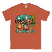Copper camping life caravan and gnome Classic Tee - BarkalooDesign