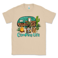Mushroom camping life caravan and gnome Classic Tee - BarkalooDesign