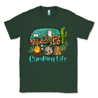 Sports Green camping life caravan and gnome Classic Tee - BarkalooDesign