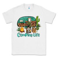 White camping life caravan and gnome Classic Tee - BarkalooDesign