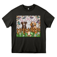 Asphalt Easter Dog Heavy Core Tee - CowhideDigitalArt