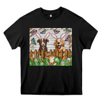 Black Easter Dog Heavy Core Tee - CowhideDigitalArt