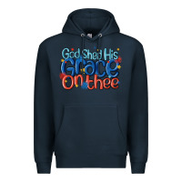 Navy god shed his grace on the thee Premium Hoodie - MaliasSmallBusiness