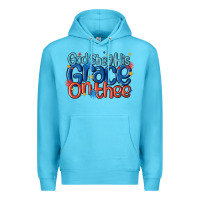 Ocean Blue god shed his grace on the thee Premium Hoodie - MaliasSmallBusiness