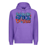 Purple god shed his grace on the thee Premium Hoodie - MaliasSmallBusiness