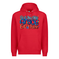 Red god shed his grace on the thee Premium Hoodie - MaliasSmallBusiness