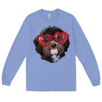 Colony Blue Havanese dog with love glasses Long Sleeve Tee - RanaPortraitStore
