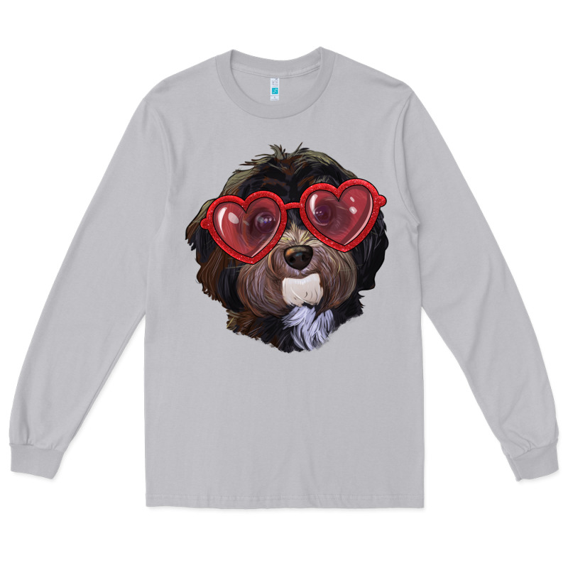 Havanese Dog With Love Glasses Long Sleeve Tee by RanaPortraitStore | Teevron