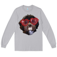 Moon Dust Havanese dog with love glasses Long Sleeve Tee - RanaPortraitStore