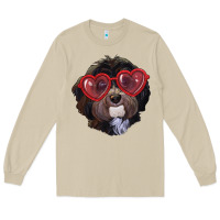 Mushroom Havanese dog with love glasses Long Sleeve Tee - RanaPortraitStore